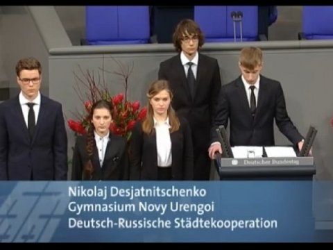 Znak: ФСБ ищет украинские родственные связи у выступившего в Бундестаге старшеклассника