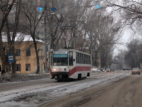 В Саратове приостановлено движение сдвоенных трамваев №8-9