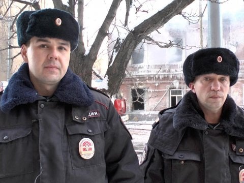 Пожар у саратовского вокзала первыми заметили сотрудники полиции