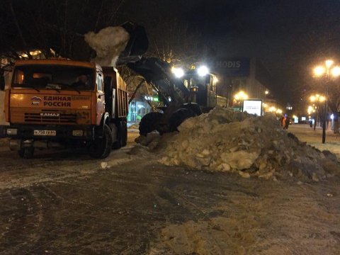 Сегодня в Саратове полностью почистят от снега проспект Кирова