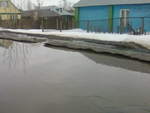 В Советском районе вода из пруда затопила сарай с животными