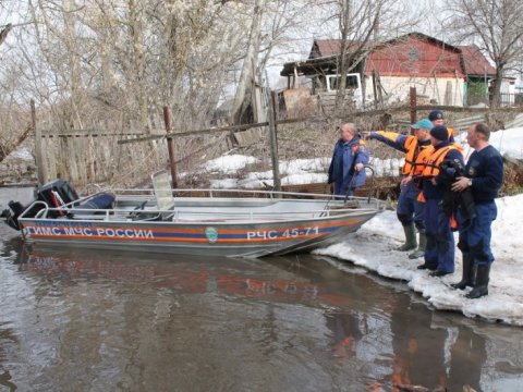 Во время паводка в области начались масштабные учения МЧС