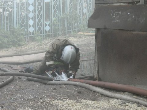 На утреннем пожаре под Самойловкой погиб мужчина