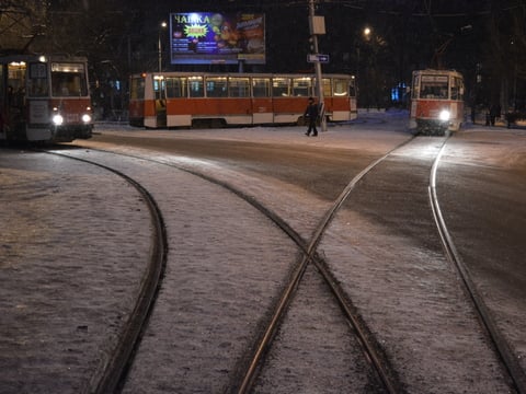 Трамвайный маршрут №5 в Саратове не действует два месяца
