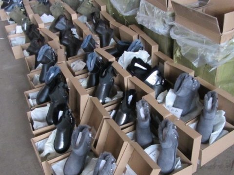 Саратовские таможенники изъяли крупную партию контрафактной обуви с брендами Fila, Gucci и Louis Vuitton
