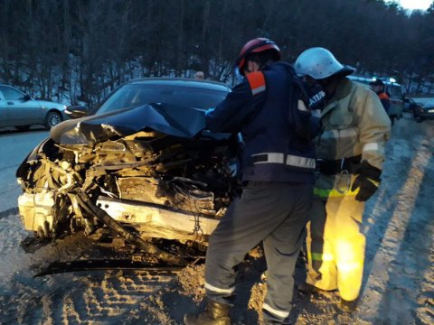 В ДТП на выезде из Хвалынска пострадала женщина-водитель
