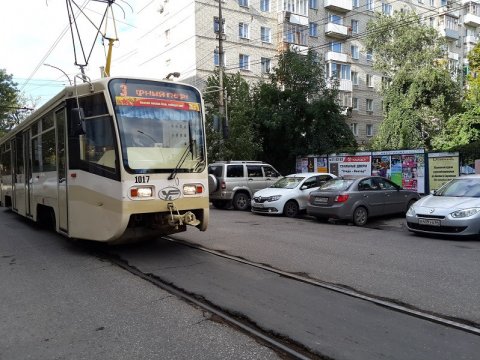 В утренний час пик в Саратове встали трамваи №3