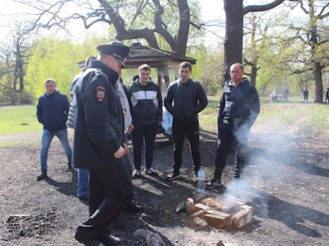 Лесной пожар на Кумысной поляне произошел в день противопожарного рейда полиции