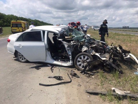 В ДТП на объездной трассе Саратова погиб водитель иномарки