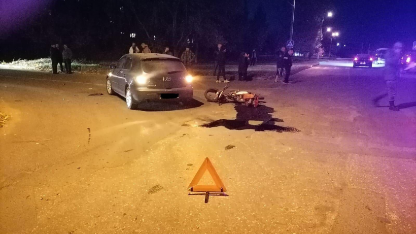 В Вольске иномарка сбила школьника на питбайке
