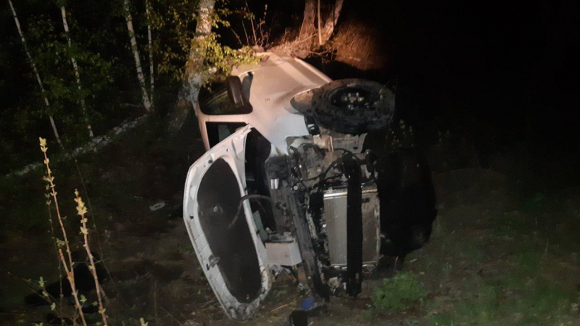 Ночью под Балтаем два юноши на Поло вылетели кювет. Оба попали в больницу