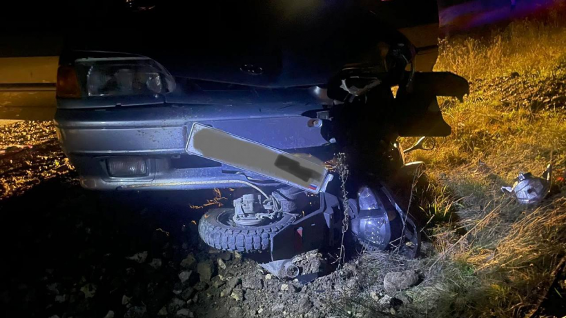 В селе под Балтаем пострадали две женщины на скутере