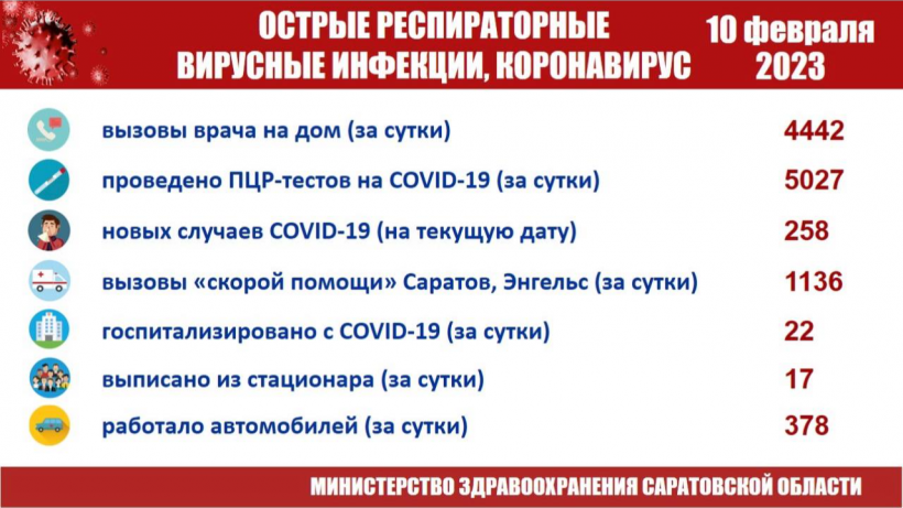 За сутки жители Саратова и Энгельса вызвали врачей на дом 4,4 тысячи раз