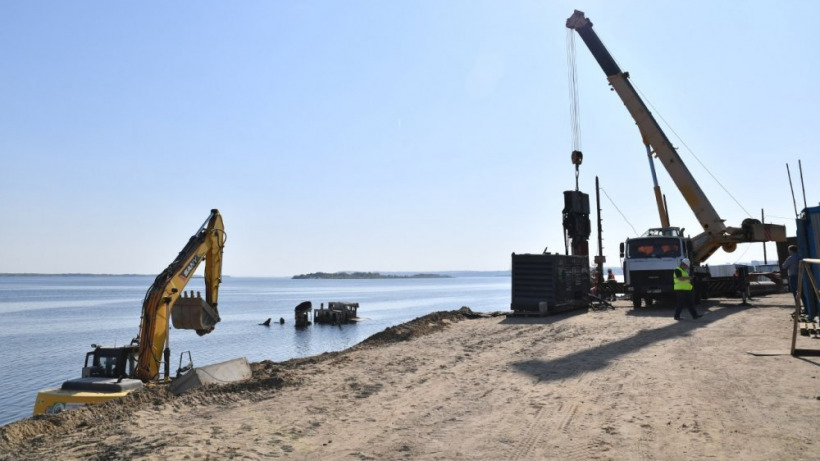 Подрядчик объяснил остановку реконструкции саратовской набережной специфическими грунтами и затонувшим судном