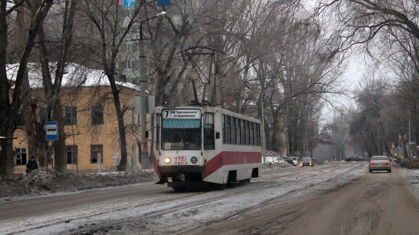 В Заводском районе встали трамваи №8