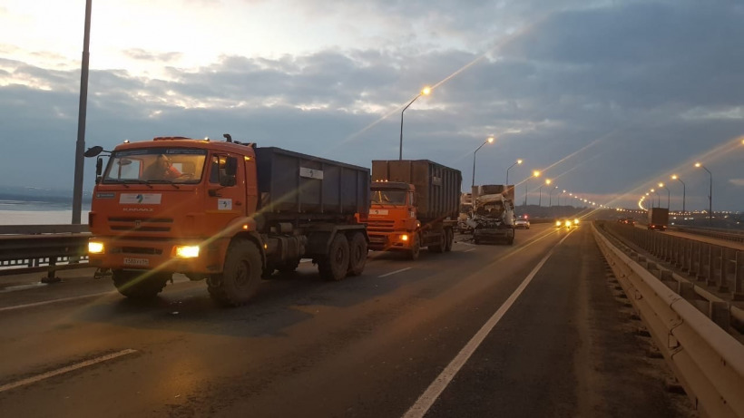 Под Саратовом столкнулись два большегруза