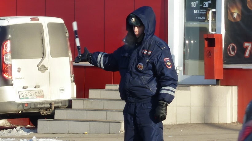 Сводный отряд ГИБДД снова вышел на патрулирование улиц Саратова