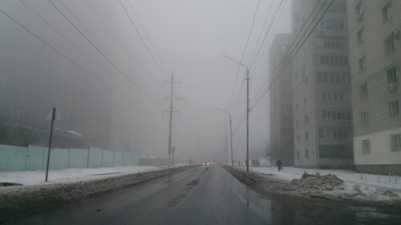 Туман. ГИБДД просит саратовцев быть осторожными на дорогах