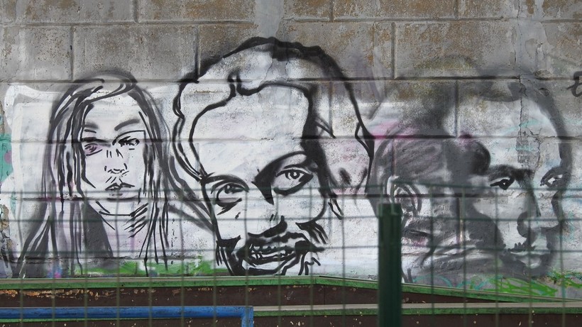 В скейт-парке Саратова появился набросок портрета Децла