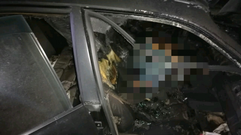 Житель Шихан ночью сгорел в своей Audi