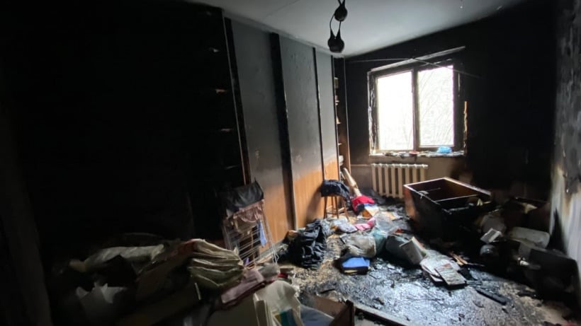 В Заводском районе Саратова горела трехкомнатная квартира