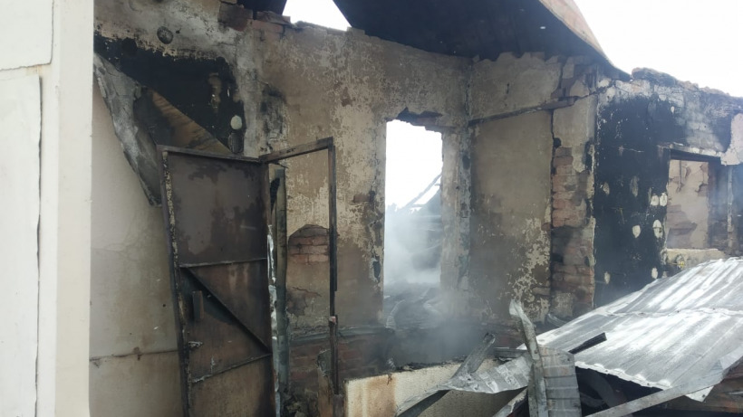 Под Базарным Карабулаком мужчина сгорел в собственном доме