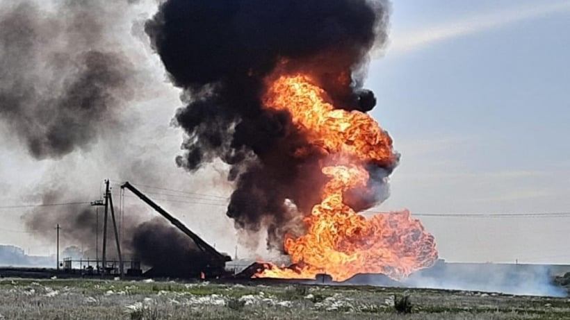 Взрыв газопровода под Новоузенском. Один человек госпитализирован, двоим оказали помощь