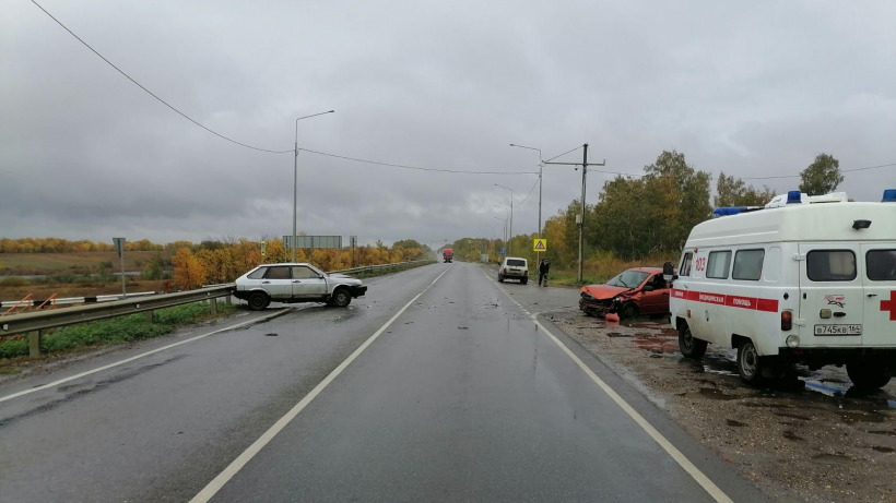 На трассе в Лысогорском районе произошло массовое ДТП