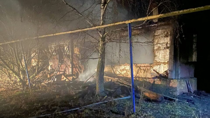 Под Балашовом во время пожара погиб неизвестный