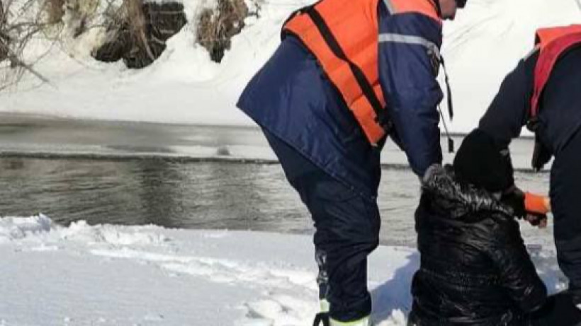 В Аткарске спасатели достали из воды провалившуюся под лед девочку