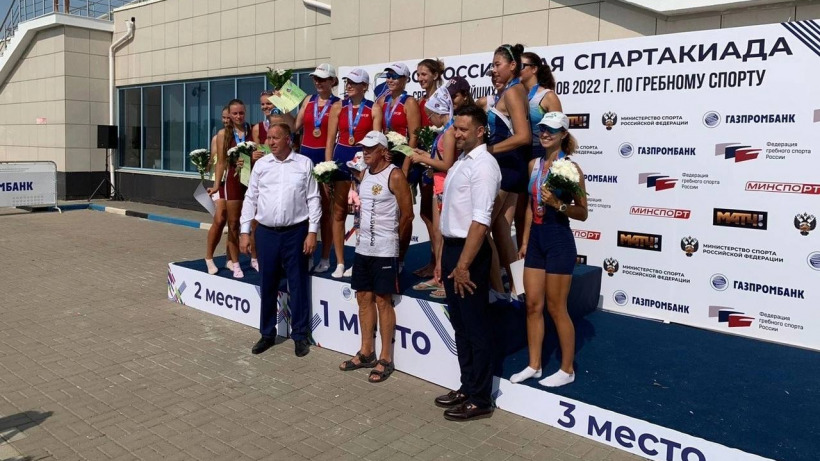 Саратовцы завоевали полный комплект медалей по академической гребле на Всероссийской спартакиаде 