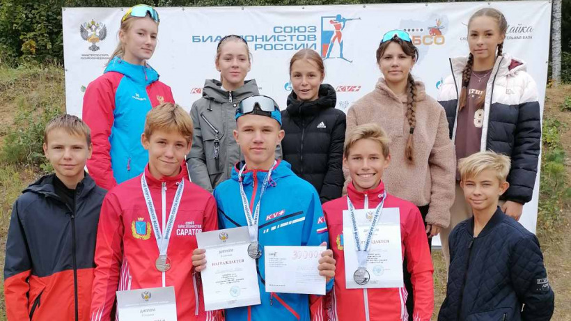 Саратовские биатлонисты завоевали две золотые и серебряную медаль на первенстве России
