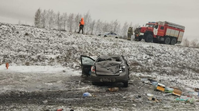 На трассе под Аткарском пострадала женщина, вылетевшая в кювет на «Гранте»