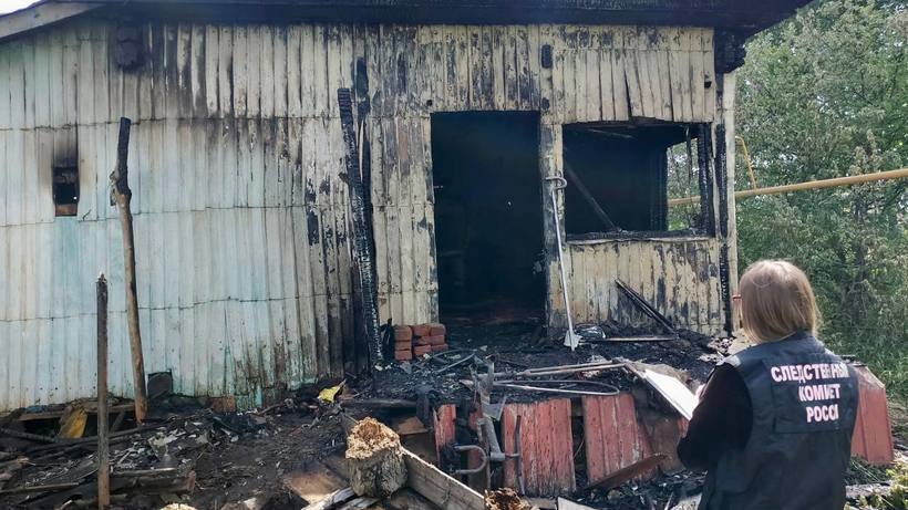 Пожар под Аркадаком. Следователи возбудили уголовное дело после смерти двух малолетних братьев