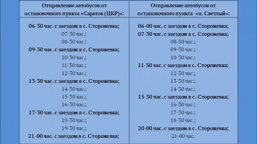 В Саратове «по многочисленным просьбам пассажиров» меняется расписание автобусов до Светлого