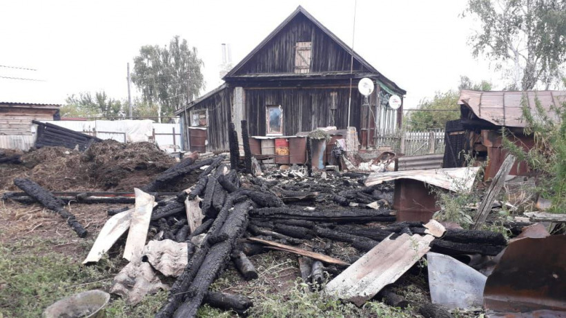 Ночью в селе под Петровском сгорел сарай с коровой, свиньями и птицами