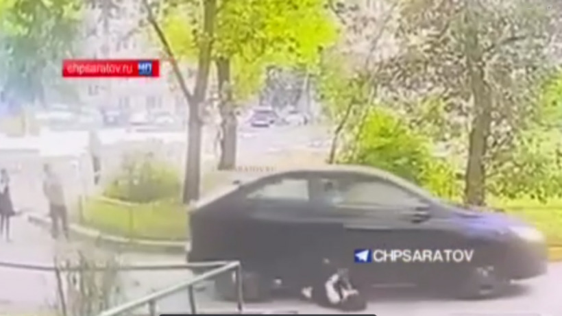 Опубликовано видео аварии на Уфимцева, где водитель переехал школьницу