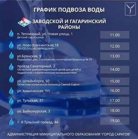 Заводской район третьи сутки без воды. Названы адреса работы автоцистерн