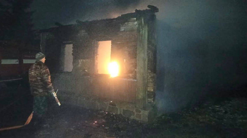 При пожаре под Ртищевом погиб мужчина
