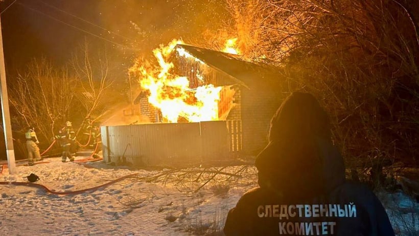 В Федоровском районе при пожаре в доме погиб 84-летний мужчина