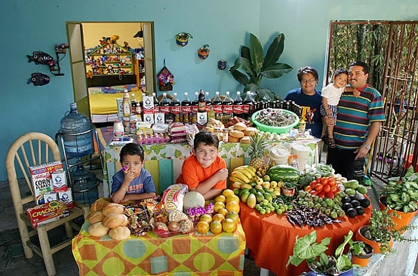 Семья из Мексики. Затраты на еду в неделю: 190 долларов