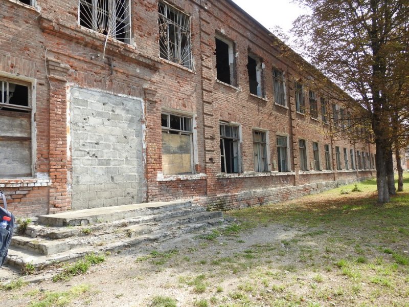 Школа №1 в Беслане, где в 2004 году были захвачены заложники